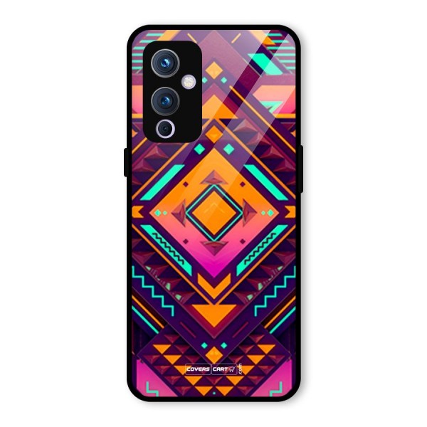 Creative Rhombus Glass Back Case for OnePlus 9