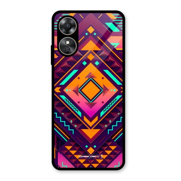 Creative Rhombus Glass Back Case for Oppo A17