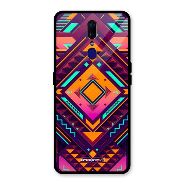 Creative Rhombus Glass Back Case for Oppo F11