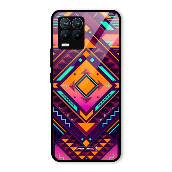 Creative Rhombus Glass Back Case for Realme 8