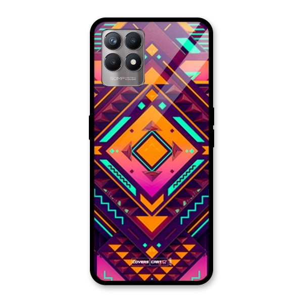 Creative Rhombus Glass Back Case for Realme 8i