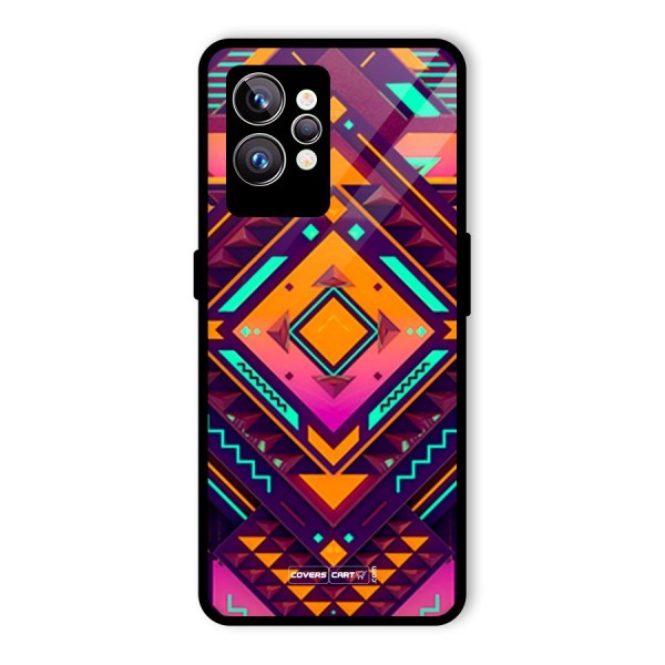 Creative Rhombus Glass Back Case for Realme GT2 Pro