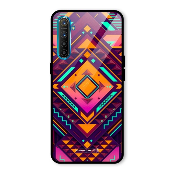 Creative Rhombus Glass Back Case for Realme XT