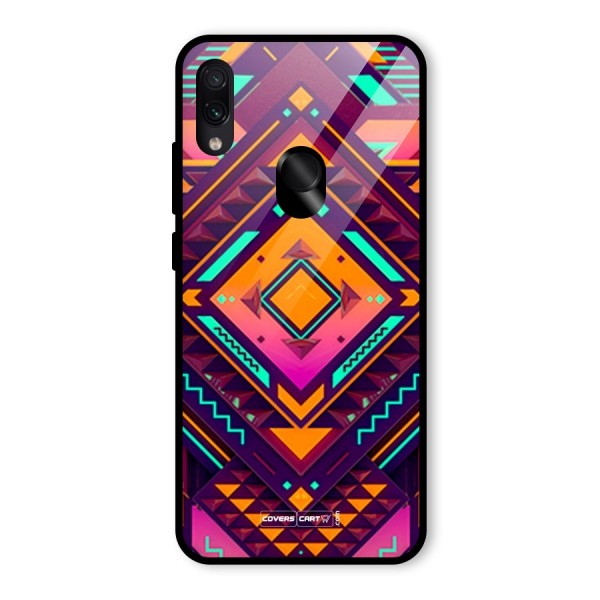 Creative Rhombus Glass Back Case for Redmi Note 7