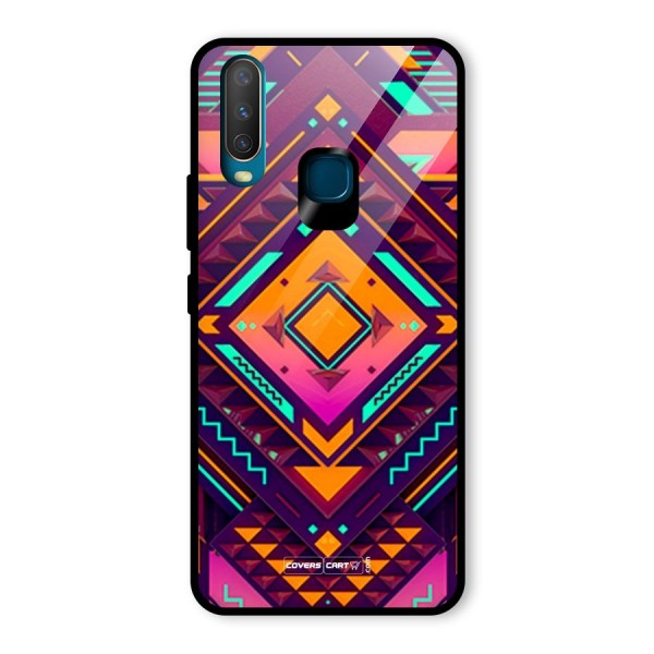 Creative Rhombus Glass Back Case for Vivo Y12