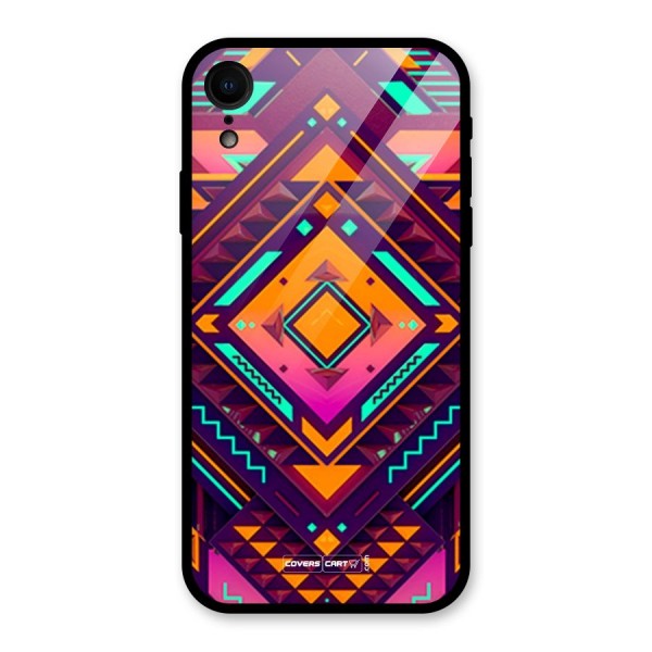 Creative Rhombus Glass Back Case for XR