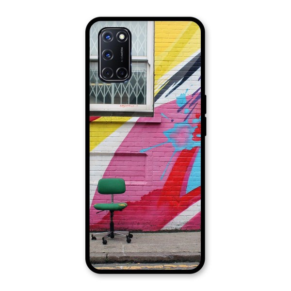 Creative Wall Art Glass Back Case for Oppo A52