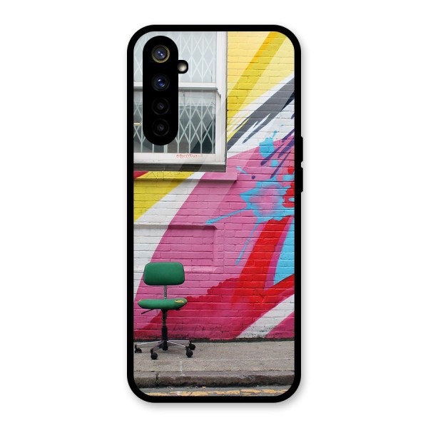 Creative Wall Art Glass Back Case for Realme 6