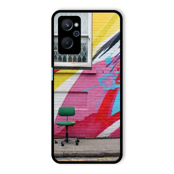 Creative Wall Art Glass Back Case for Realme 9i