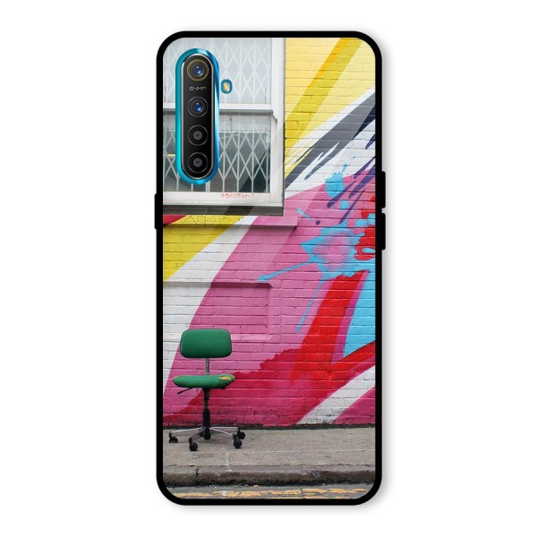 Creative Wall Art Glass Back Case for Realme XT