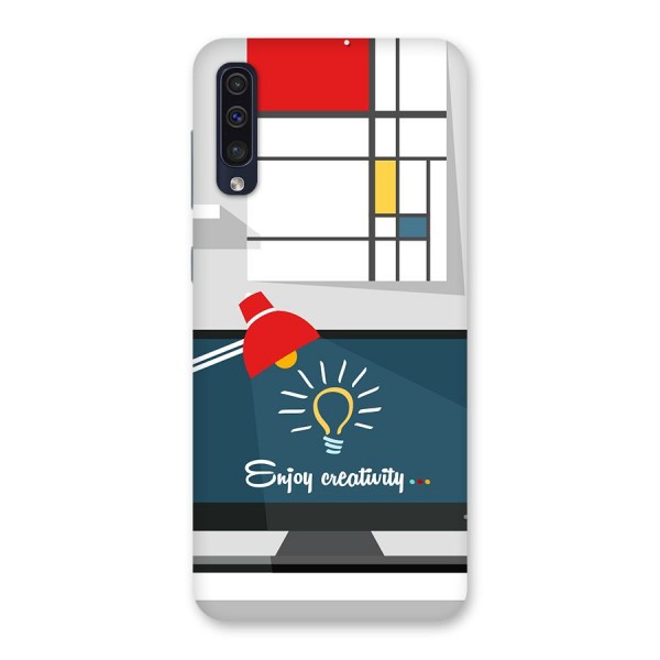 Creative Workspace Design Back Case for Galaxy A50