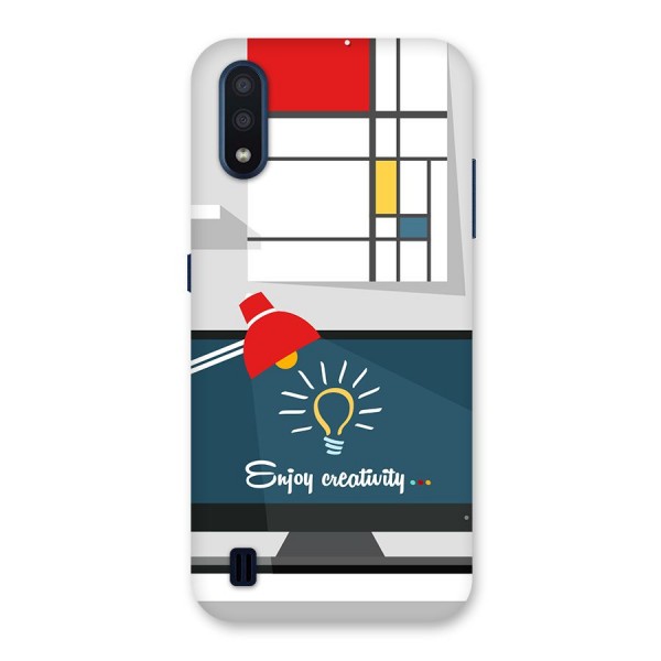 Creative Workspace Design Back Case for Galaxy M01