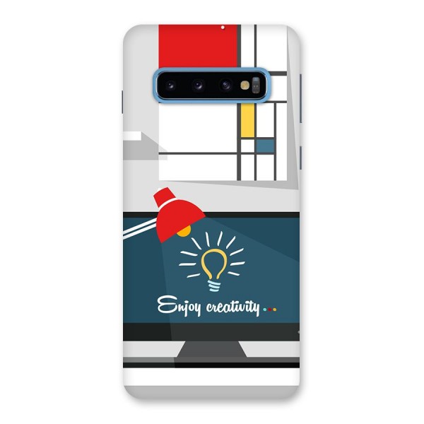 Creative Workspace Design Back Case for Galaxy S10