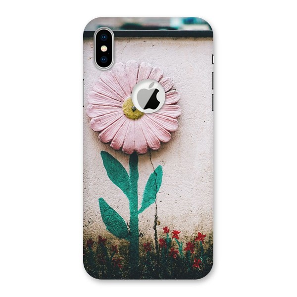 Creativity Flower Back Case for iPhone XS Logo Cut