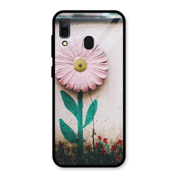 Creativity Flower Glass Back Case for Galaxy A30