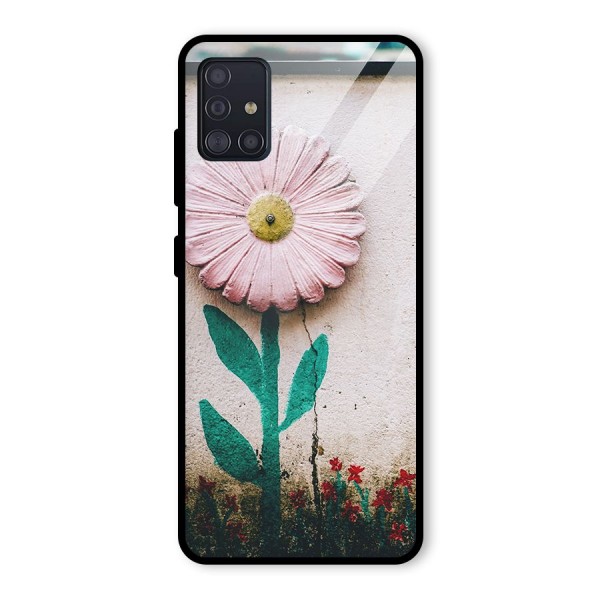 Creativity Flower Glass Back Case for Galaxy A51