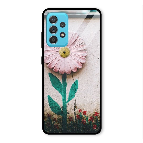 Creativity Flower Glass Back Case for Galaxy A52s 5G