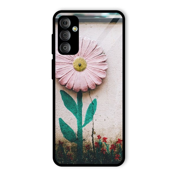 Creativity Flower Glass Back Case for Galaxy F23