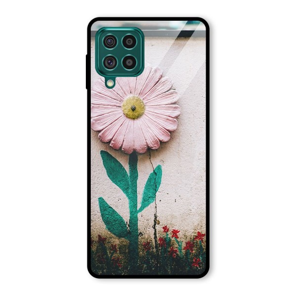 Creativity Flower Glass Back Case for Galaxy F62