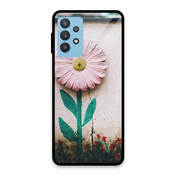 Creativity Flower Glass Back Case for Galaxy M32 5G