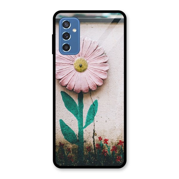 Creativity Flower Glass Back Case for Galaxy M52 5G