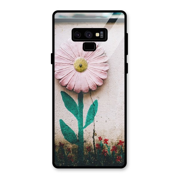 Creativity Flower Glass Back Case for Galaxy Note 9