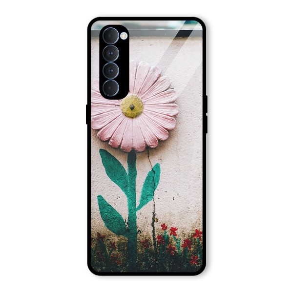 Creativity Flower Glass Back Case for Oppo Reno4 Pro