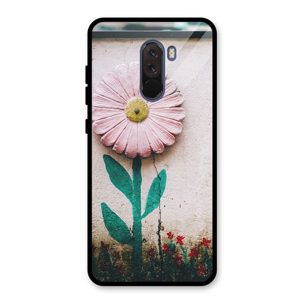 Creativity Flower Glass Back Case for Poco F1