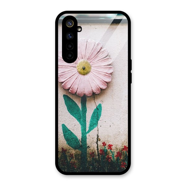 Creativity Flower Glass Back Case for Realme 6