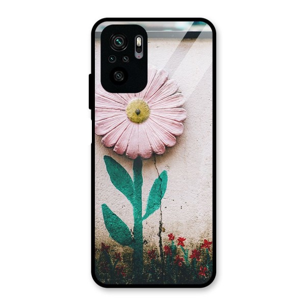 Creativity Flower Glass Back Case for Redmi Note 10