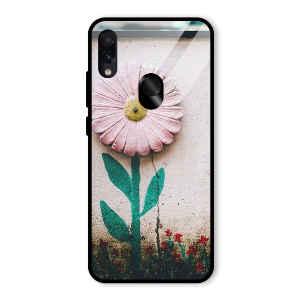 Creativity Flower Glass Back Case for Redmi Note 7