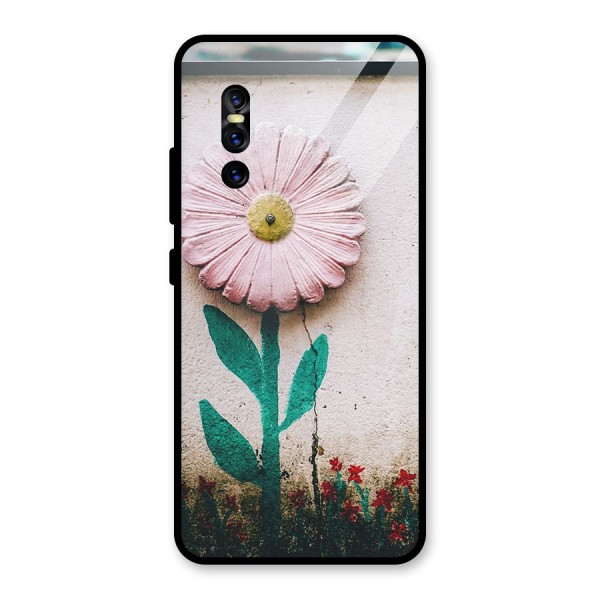 Creativity Flower Glass Back Case for Vivo V15 Pro