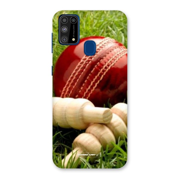 Cricket Ball and Stumps Back Case for Galaxy F41