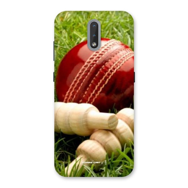 Cricket Ball and Stumps Back Case for Nokia 2.3