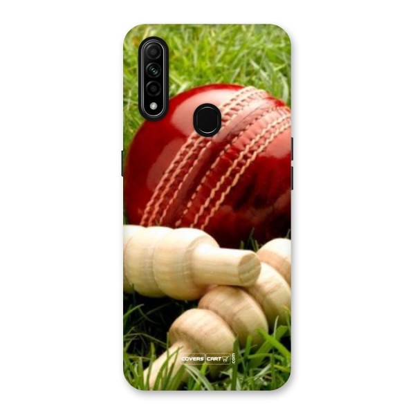 Cricket Ball and Stumps Back Case for Oppo A31