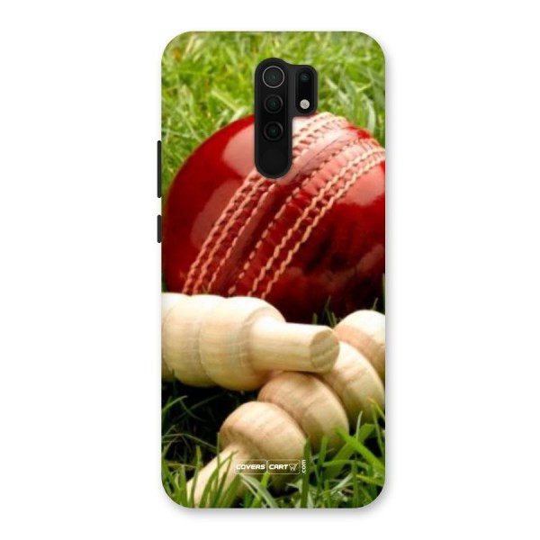 Cricket Ball and Stumps Back Case for Poco M2