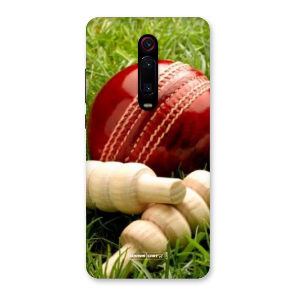 Cricket Ball and Stumps Back Case for Redmi K20