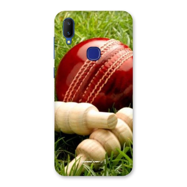 Cricket Ball and Stumps Back Case for Vivo V11