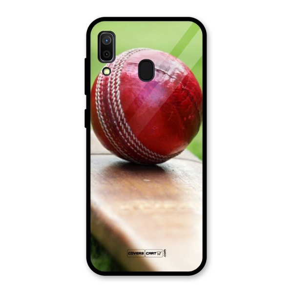 Cricket Bat Ball Glass Back Case for Galaxy A30