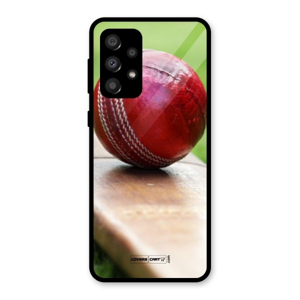 Cricket Bat Ball Glass Back Case for Galaxy A32