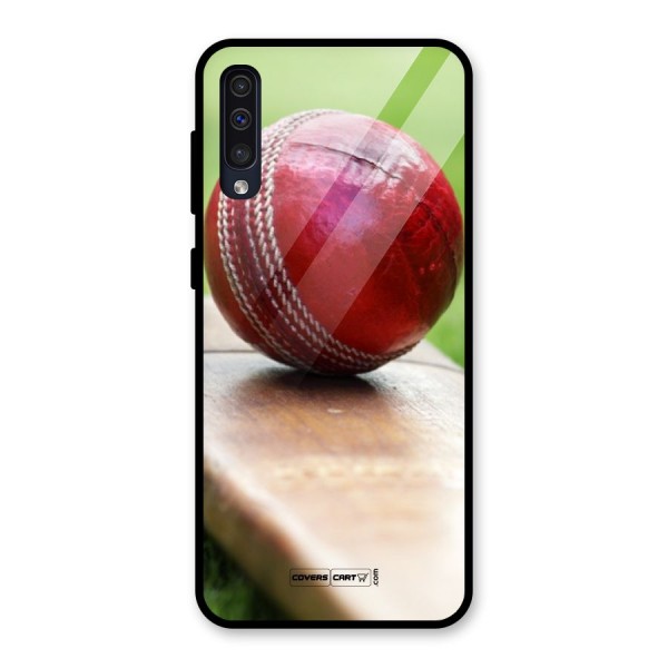 Cricket Bat Ball Glass Back Case for Galaxy A50s