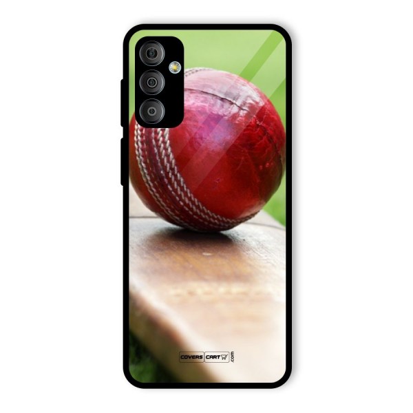 Cricket Bat Ball Glass Back Case for Galaxy F23