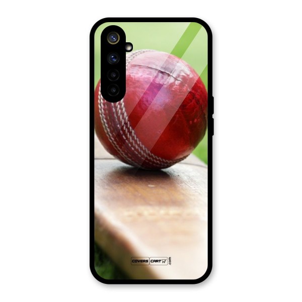 Cricket Bat Ball Glass Back Case for Realme 6