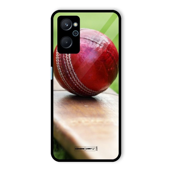 Cricket Bat Ball Glass Back Case for Realme 9i