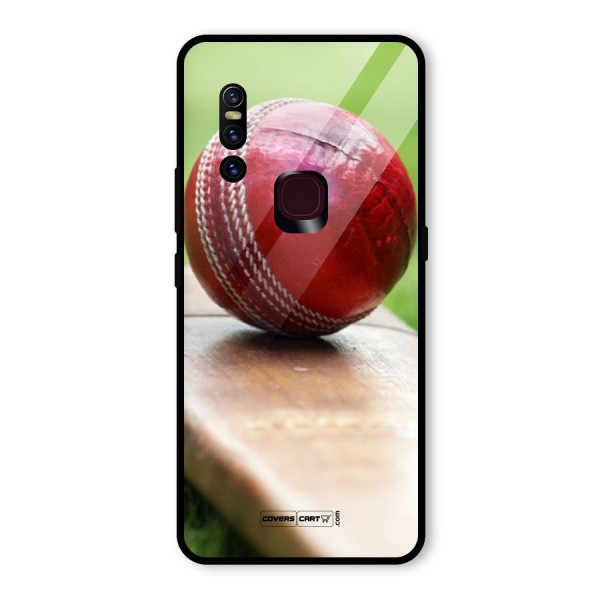 Cricket Bat Ball Glass Back Case for Vivo V15