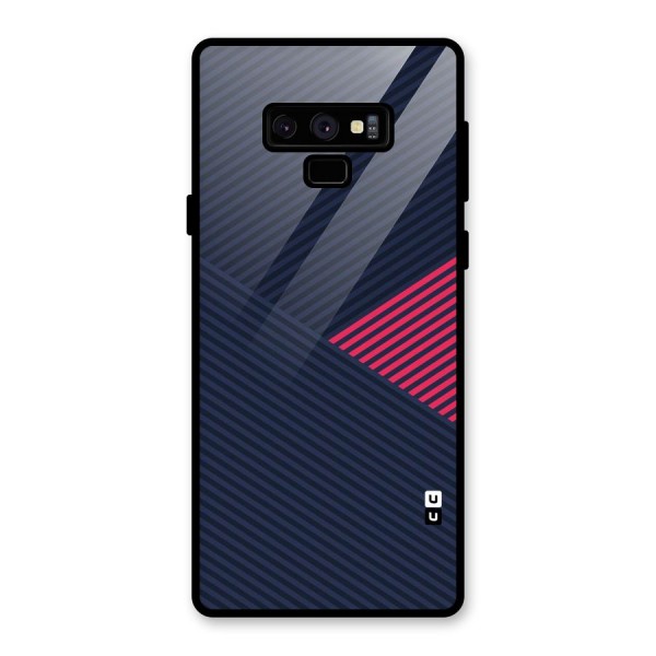 Criscros Stripes Glass Back Case for Galaxy Note 9