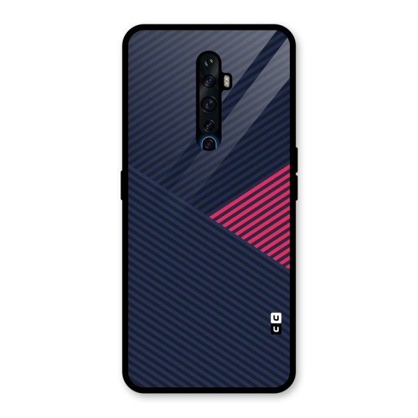 Criscros Stripes Glass Back Case for Oppo Reno2 Z