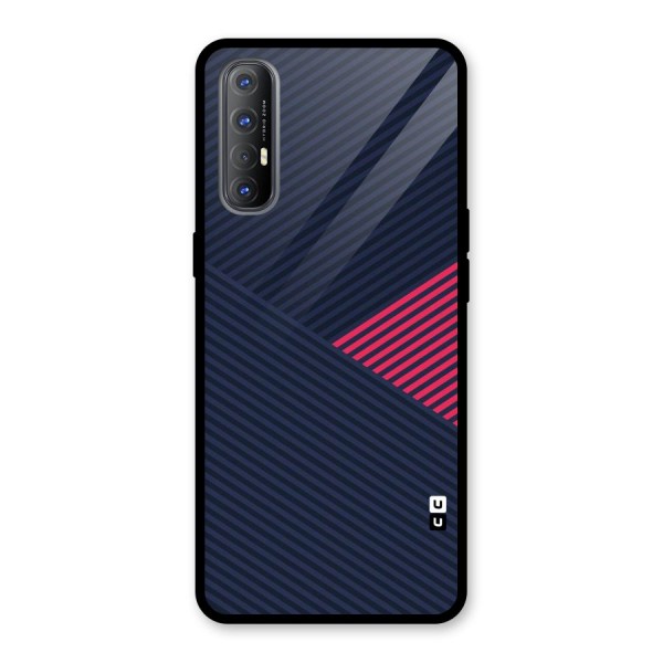 Criscros Stripes Glass Back Case for Oppo Reno3 Pro