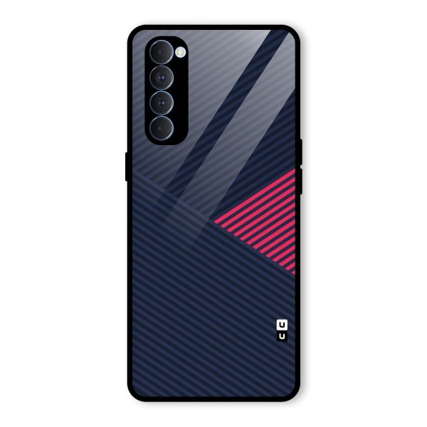 Criscros Stripes Glass Back Case for Oppo Reno4 Pro