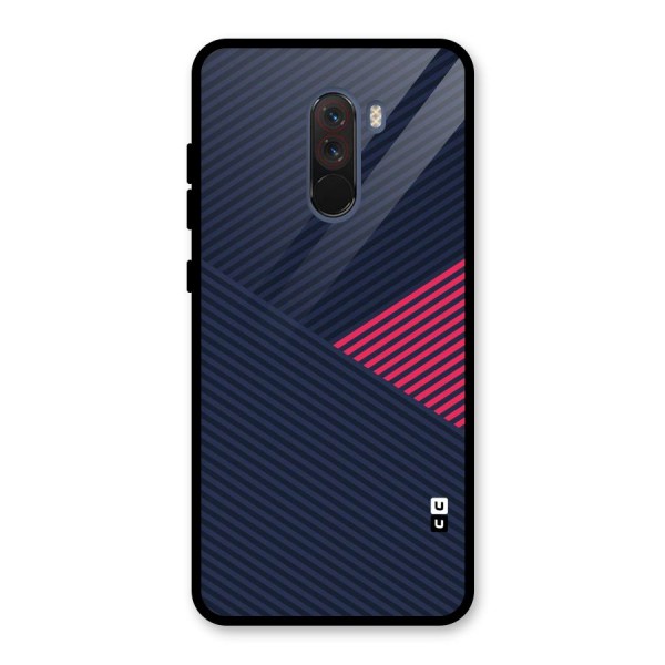 Criscros Stripes Glass Back Case for Poco F1